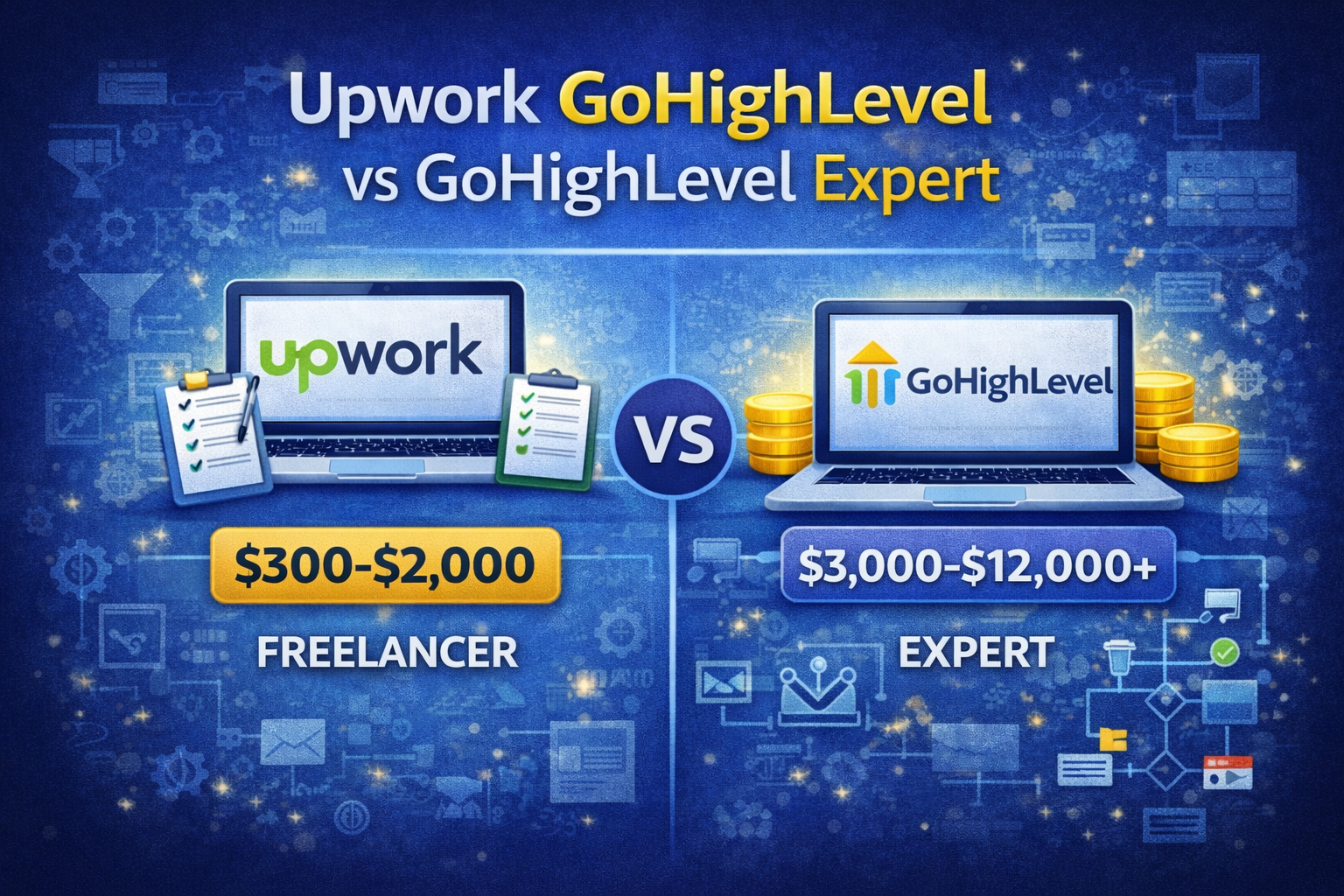 upwork gohighlevel freelancer vs agency